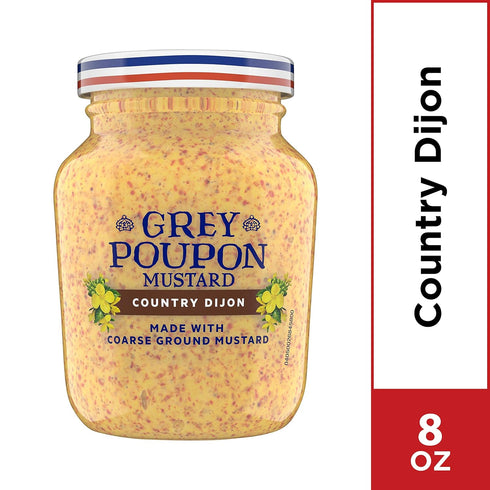 Country (8 oz (Pack 2) Grey Poupon Dijon Mustard Jar)