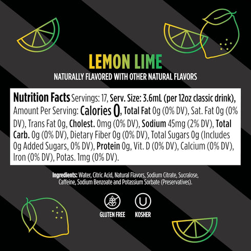 17, 12oz 3 Pack, Ninja Thirsti Flavored Water Drops, FRUITI CHILL+ Lemon Lime, Bold Fruit Flavor