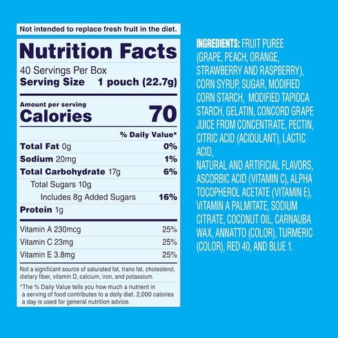 Pack, 0.8 oz (Pack 80) Welch's Fruit Snacks Bundle, Mixed Fruit & Island Fruits, Gluten Free, Bulk Individual Single