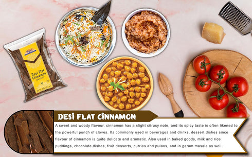 Rani Desi (Dalchini) Flat Cinnamon 3.5oz (100g) ~ All Natural | Vegan | Gluten Friendly | Non-GMO | Indian Origin