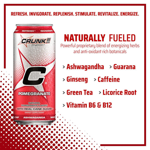 CRUNK!!! Energy 16oz 12pack Pomegranate