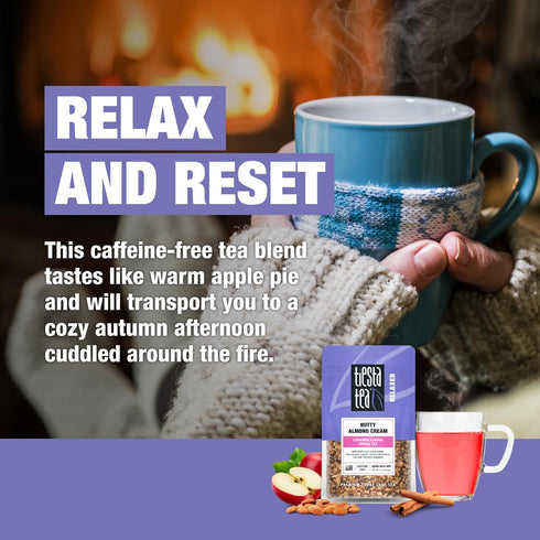 25 2.1 Tiesta Tea - Nutty Almond Cream, Premium Loose Leaf, Cinnamon Almond Herbal Tea Blend, Non-Caffeinated, Make Hot