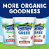 Stonyfield Organic (16g), 30 Oz Greek Whole Milk Yogurt, Plain, High in Protein Multiserving Snack & Cooking