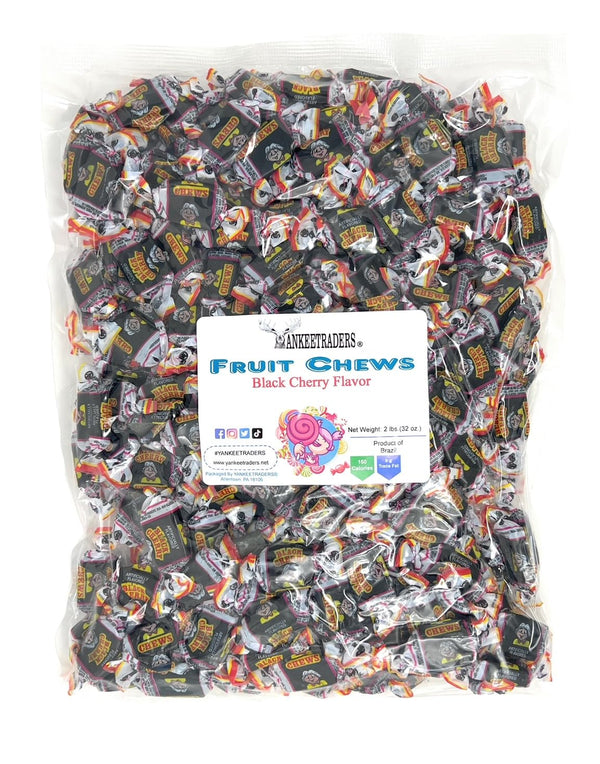 Black Cherry Flavor Fruit Chews, 2 Pounds Bulk