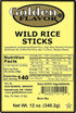 Golden Flavor Sesame Sticks 3 4 12 Golden Flavor Wild Rice Sticks - Pounds Total - Bags of Ounces