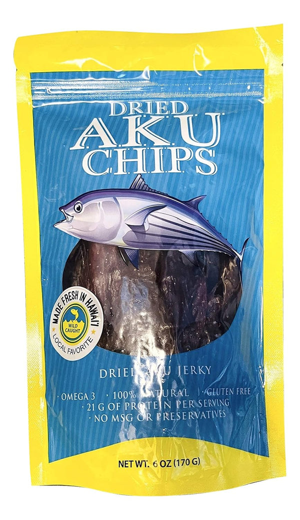Hilo Fish Co. Hilo Hawaii Dried Wild Aku Skipjack Tuna Chips