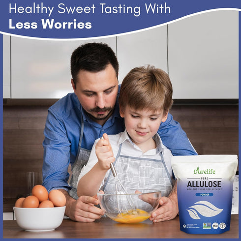 5 lb 100% 5 Lbs Durelife Allulose sweetener, Pure No Erythritol powdered Sugar Substitute, NON-GMO Project Verified