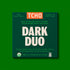 75% (10 pack) (2.1oz TCHO Dark Duo Dark Chocolate Bars | Plant Based, Organic & Fair Trade | Non GMO, Non-Dairy, Vegan