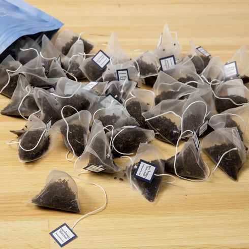 50 50 Count (Pack 1) Two Leaves and a Bud Organic Earl Grey - Naked Tea Sachets - Whole Leaf Black Tea in Eco-Friendly