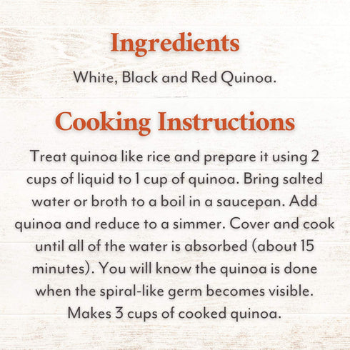 12-Ounce Roland Foods Organic Tri-Color Quinoa, Pre-washed, All Natural, Gluten Free