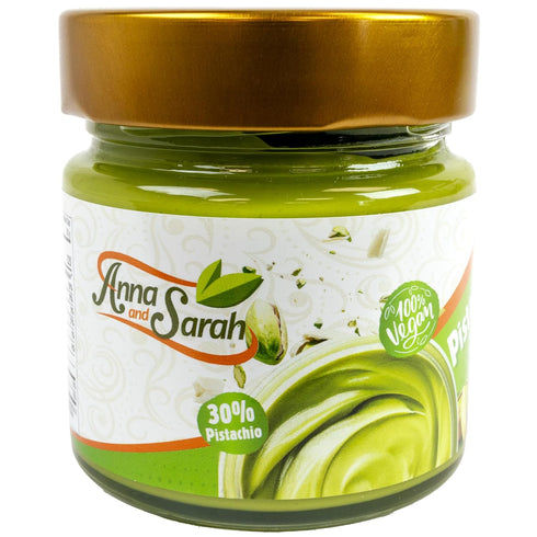 Pistachio Butter Spreadable Cream, 7.05 oz Glass Jar with Box, 30% Pistachios,