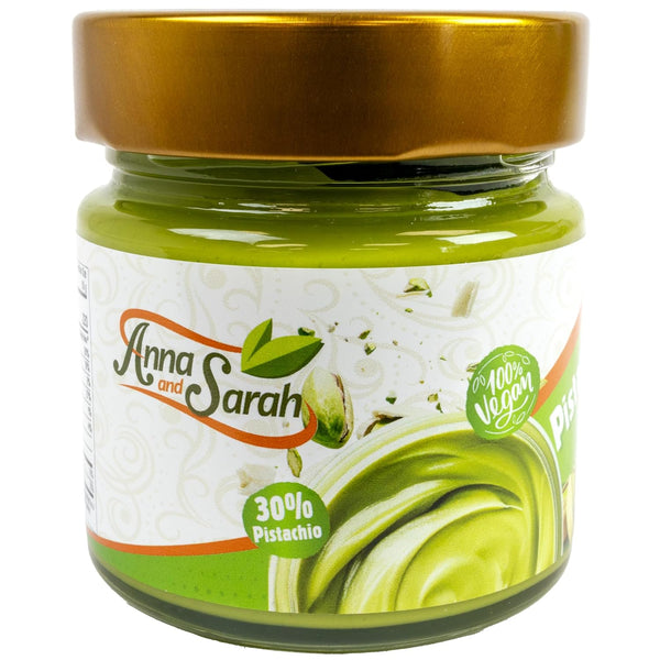 Pistachio Butter Spreadable Cream, 7.05 oz Glass Jar with Box, 30% Pistachios,