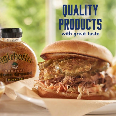 Pack, (Pack 3) Inglehoffer Condiment Variety Stone Ground Mustard, Cream Style Horseradish and Applewood Smoked Bacon