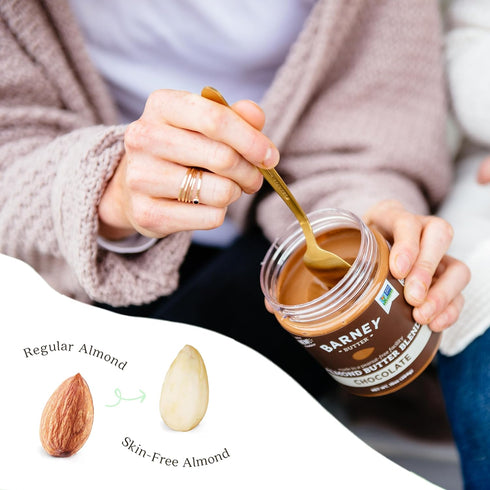 Barney Butter Almond Butter, Chocolate, 10 Ounce Jar, Skin-Free Almonds, Non-GMO, Gluten Free, Keto, Vegan