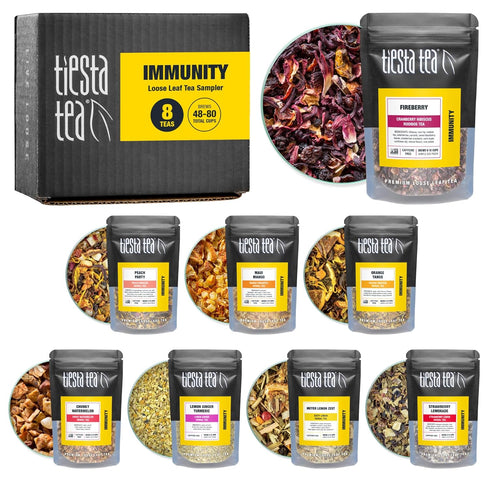 Tiesta Tea - Herbal & Rooibos Tea Sampler Dry Flight Set, Loose