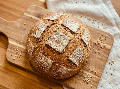 8 15 oz Molibake Grain Bread Mix - All-Natural Multigrain Baking Mix for Bread Machine and Oven - - Multigrain Grain
