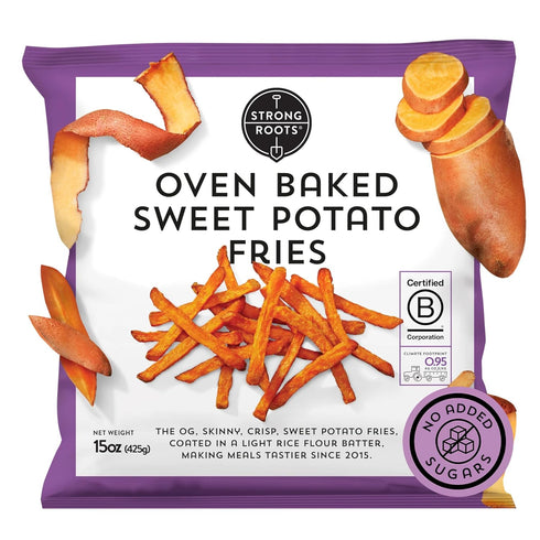 Strong Roots Oven Baked Sweet Potato Fries, 15 oz., Vegan & Gluten
