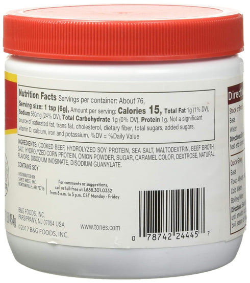 Tone's 16 Tones Beef Base, Ounce