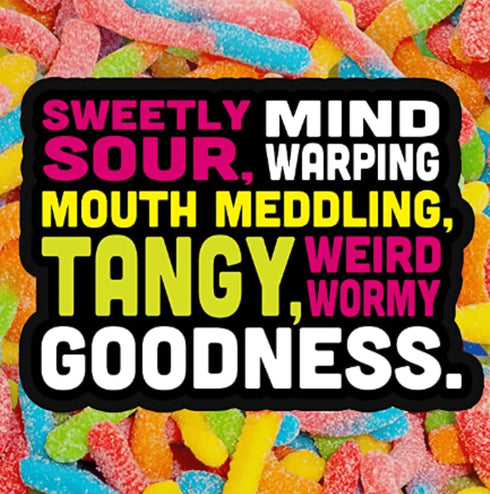 Gummy 5 Trolli Sour Brite Crawlers, Very Berry, Sour Worm Candy, Pound Bulk Bag
