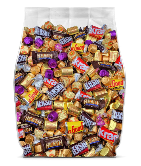 Yummy Chew Assorted Chocolate Candy Variety Pack - 5lb Bulk Chocolate Individually Wrapped Candy