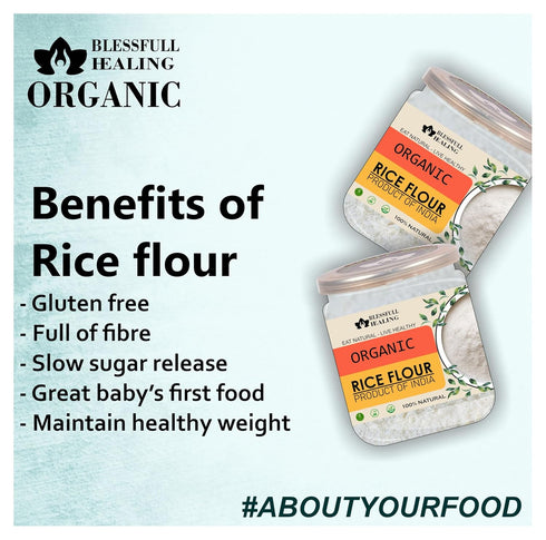Blessfull Healing 2 lb (907 Organice RICE FLOUR Gram)