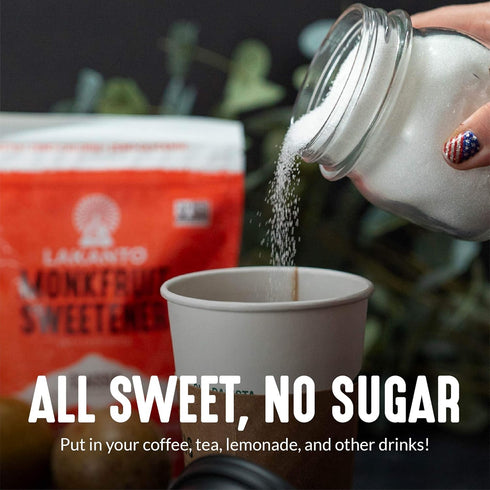 Lakanto Classic Monk Fruit Sweetener with Erythritol, Zero Calorie Sugar Substitute for Baking