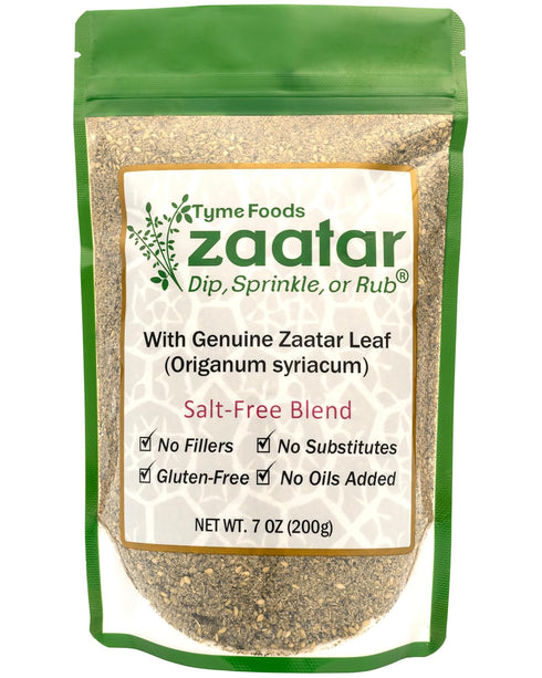 Zaatar - Mediterranean Salt Free Za'ater Seasoning with Genuine Hyssop - 7.0 OZ