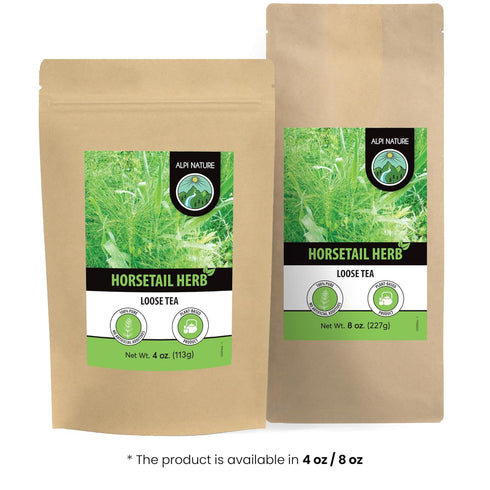 Horsetail 8 oz 227g, Horsetail Alpi Nature Herb Dried Herb for Tea Preparation, Loose Herbal Tea