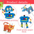 iPartyFun 36Pcs Robot Cupcake Toppers Picks Robot Cake Decorations for Robot Birthday Party Decorations Birthday
