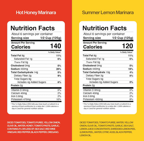 Pack Summer 24 (25oz 4-Pack) Sauz Variety | Clean Ingredients, No Seed Oils, Gluten-Free | Includes Hot Honey Marinara