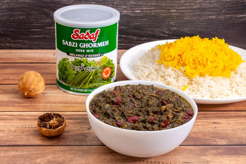 Sadaf Sabzi Ghormeh Dried Herbs Mix - Persian Spices for Cooking and Food Seasoning, Natural Herb Mix