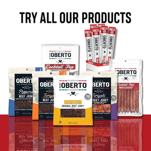 7 Oh Boy! Oberto Classics Thin Style Original Beef Jerky, Ounce