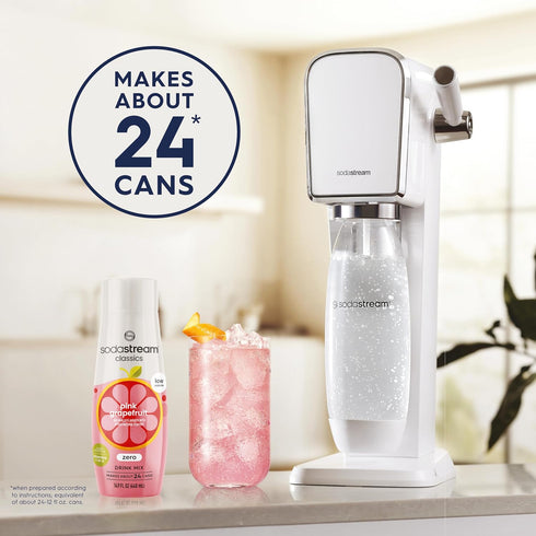 14.8 Oz (Pack 4) SodaStream Pink Grapefruit Zero Calorie, Fl