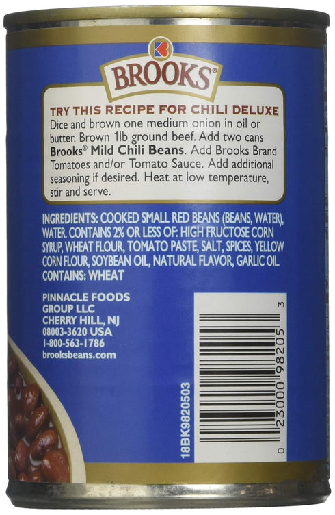 Brooks 15.5 Mild Chili Beans, Ounce