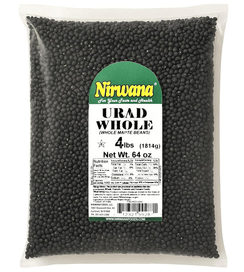 Black Matpe Beans (Urad Whole) Whole Urad Beans for Indian Cooking, Dal,