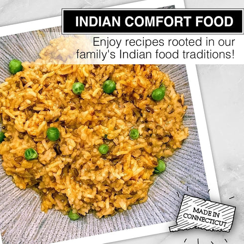 3 Jain Family Foods Mung Rice Khichdi Kitchari Kit | Authentic Indian Meal Kit with Spiced Yellow Lentils | Plant