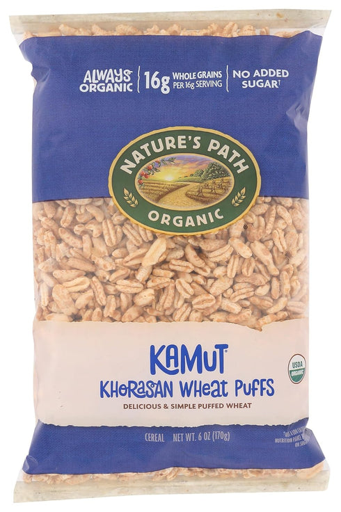 Natures Path Organic Khorasan Wheat Puffs Cereal, 6 Oz