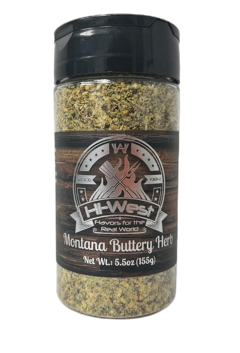 Hi-West Buttery Herb BBQ Seasoning Rub, Montana, 5.5oz