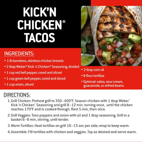 5 oz Weber Kick'n Chicken Seasoning