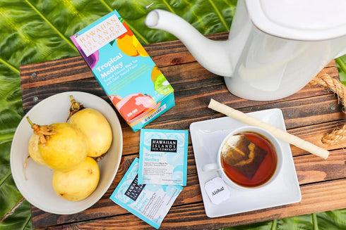 20 Hawaiian Islands Tropical Fruit Medley Black Tea, All Natural - Teabags