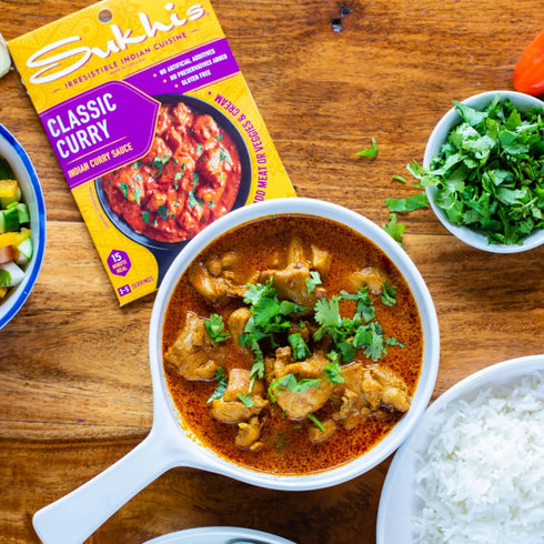 3oz (Pack 6), 84 Simmer Sukhi's Indian Curry Paste - Classic Curry Sauce of Servings Gluten Free Sauce Indian Sauce