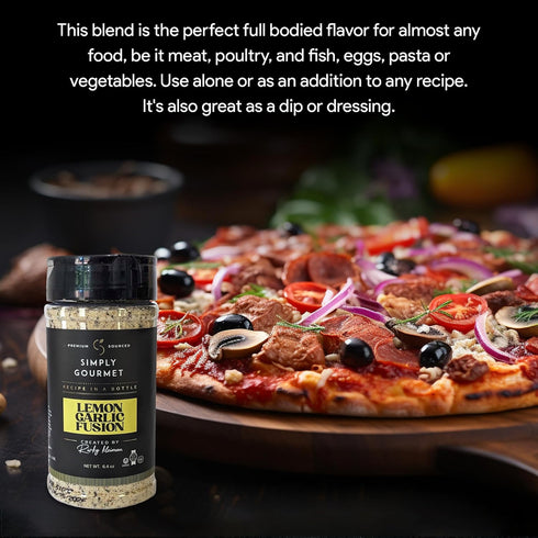 Lemon Garlic Fusion | Recipe in a Bottle | Premium Blend Spice for Gourmet Cooking