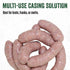 LEM Products Pre-Tubed Natural Hog Casings, 32-35mm, Edible Sausage Casings, 9.6 Ounce Package, Stuffs Approximately 50