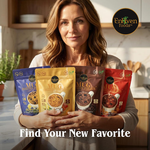 2 4), 9.6 oz (1 Pack) Minute Mug Muffin Meals (Makes Island Chai Spice Gluten Free Vegan Snack, High Fiber Prebiotic