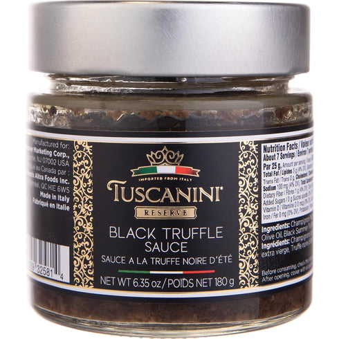 Tuscanini Reserve Black Summer Truffle Sauce, 6.35oz | Product of Italy