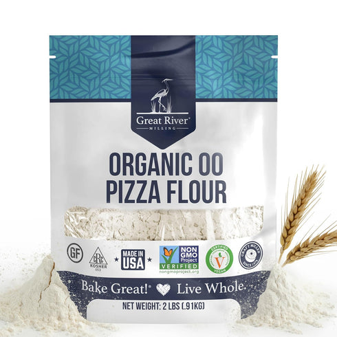 Great River Milling 00 Organic Pizza Flour | Ultra-Fine Neapolitan Style Flour