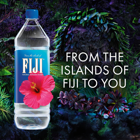 1.5 50.7 (Pack 12) 100% FIJI Natural Artesian Bottled Water Liters / Fl Ounce of - Natural Electrolytes