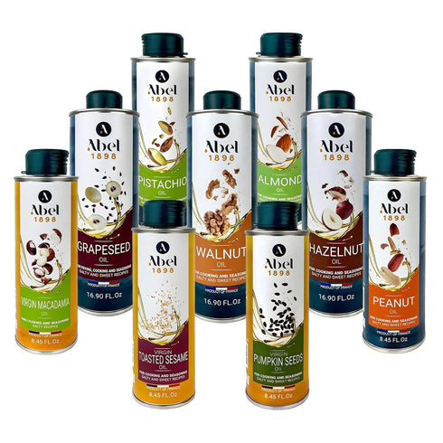 Abel 100% 8.45 oz French Pistachio Oil Pure & Cold-Pressed, Gourmet Nut Oil for Cooking, Dressings & Baking Non-GMO
