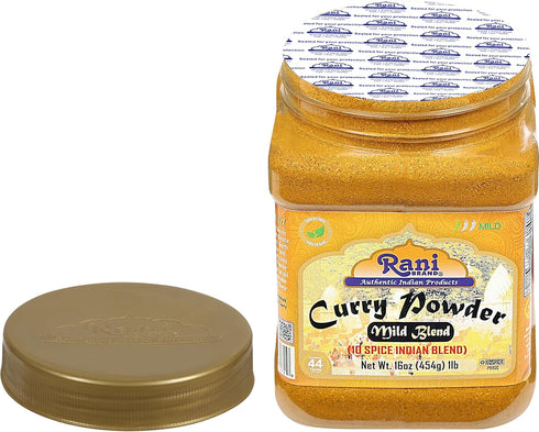 Rani Curry Powder Mild, 10-Spice Indian Blend, 1 lb (454g) PET Jar - All Natural, Vegan, Kosher