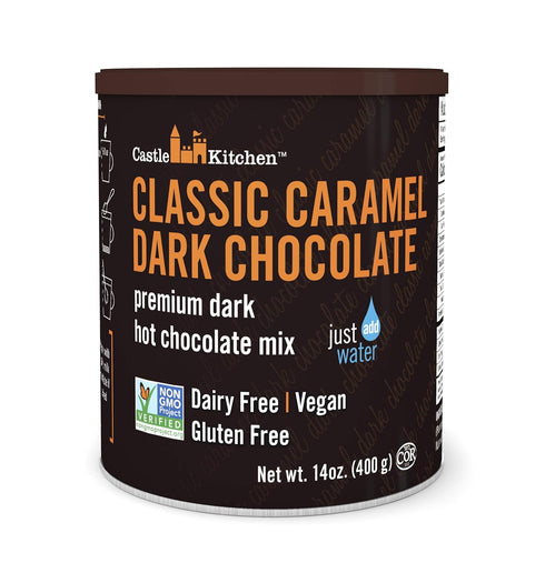 Castle Kitchen Classic Caramel Dark Chocolate Premium Hot Cocoa Mix - Dairy-Free,